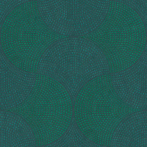 Advantage Bel Air Teal Fan Wallpaper 4044-38027