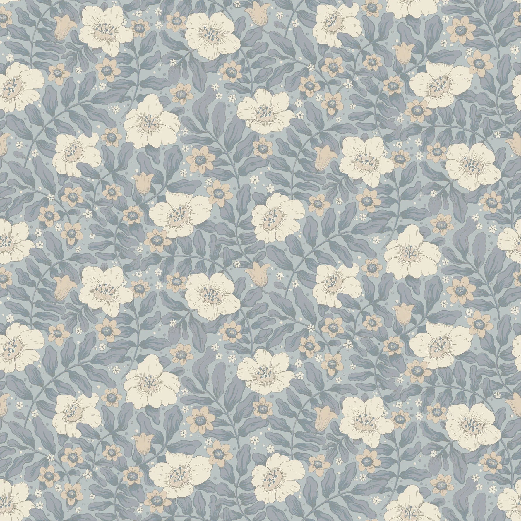 A Street Prints Maggan Blue Wallpaper 4201-48023