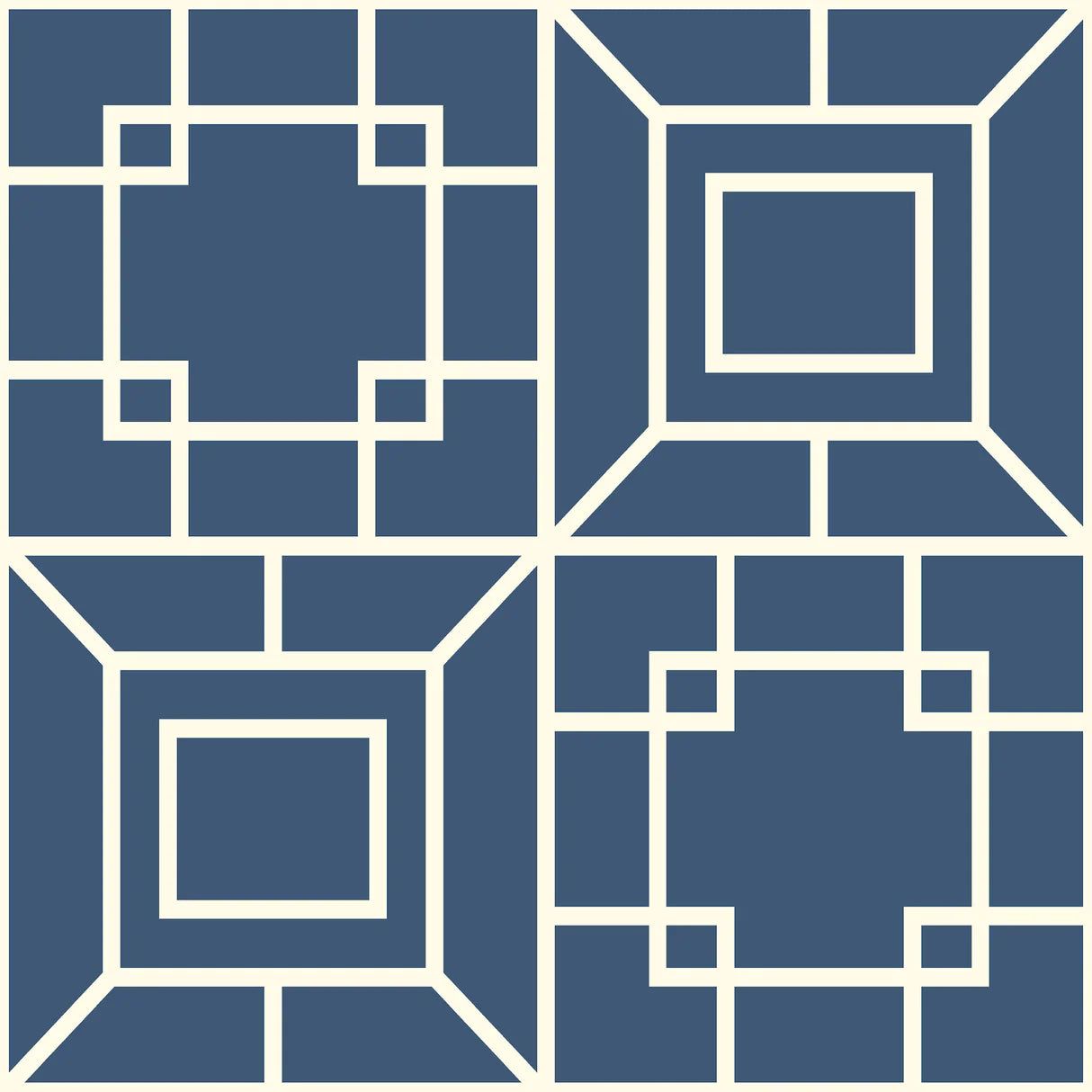 York Theorem Blue & White Wallpaper AF1969