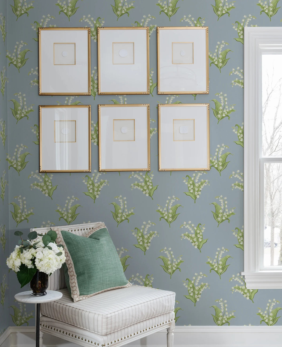 Farmington Lily of the Valley Wallpaper AST4339