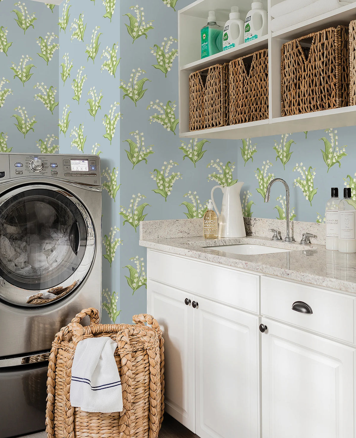 Farmington Lily of the Valley Wallpaper AST4339
