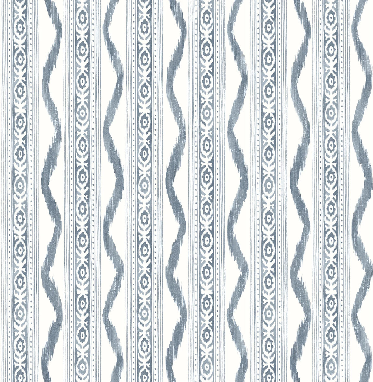 Rhys Ikat Stripe Wallpaper AST4349