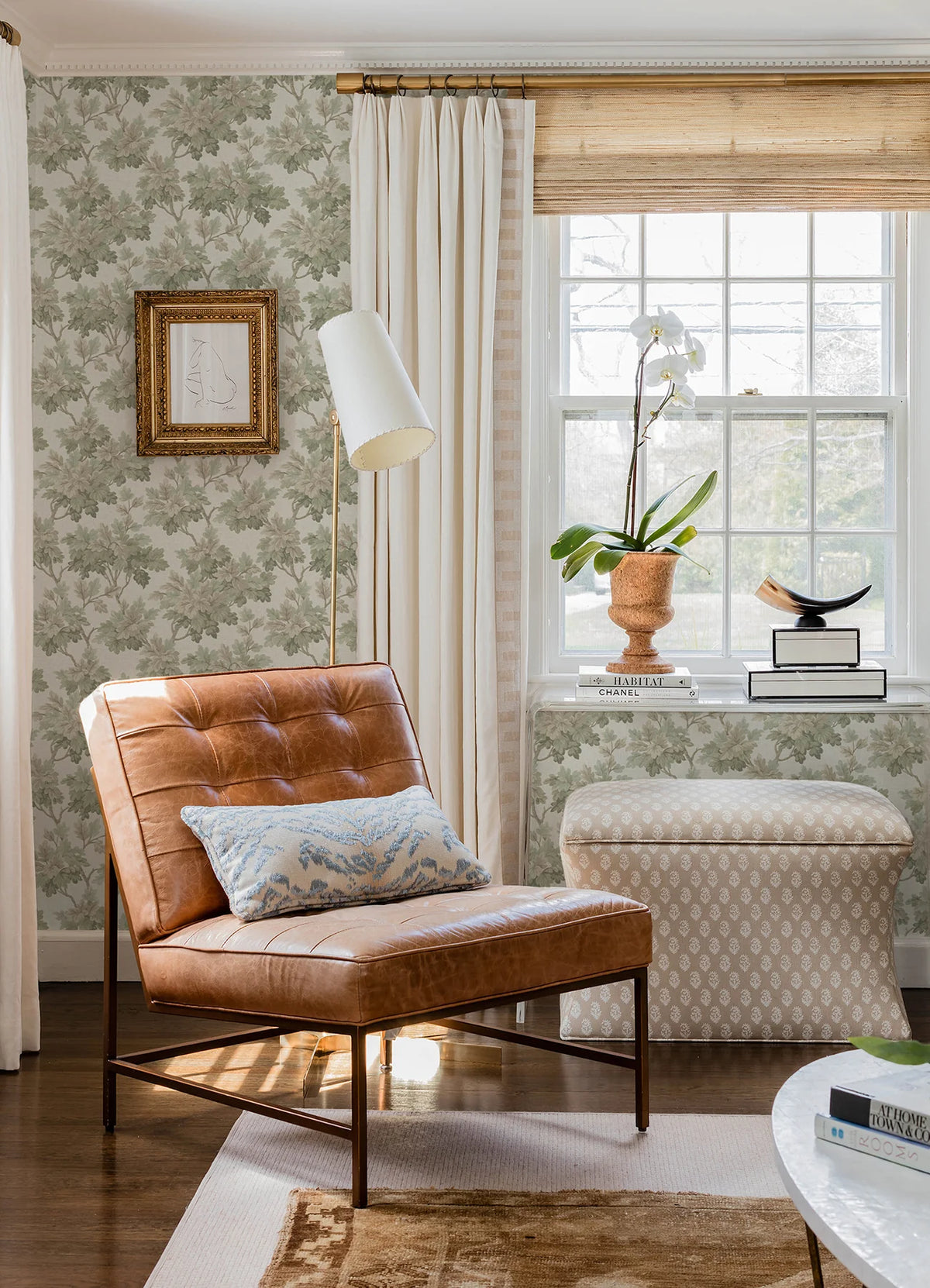 Oakcliff Leaf Trail Wallpaper AST6355