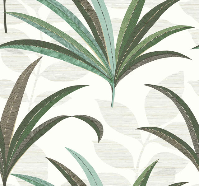 Antonina Vella's El Morocco Palm White Wallpaper CA1553
