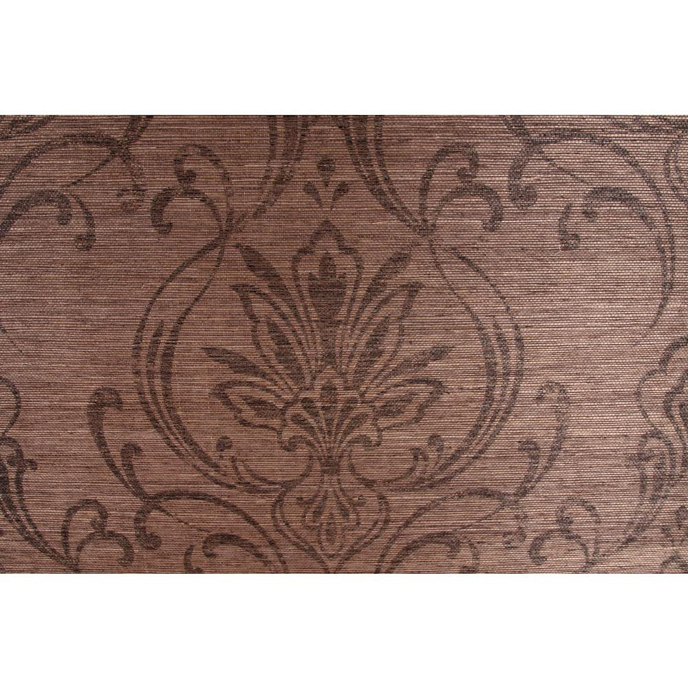 Candice Olson Damask Dark Chocolate Grasscloth CX1209