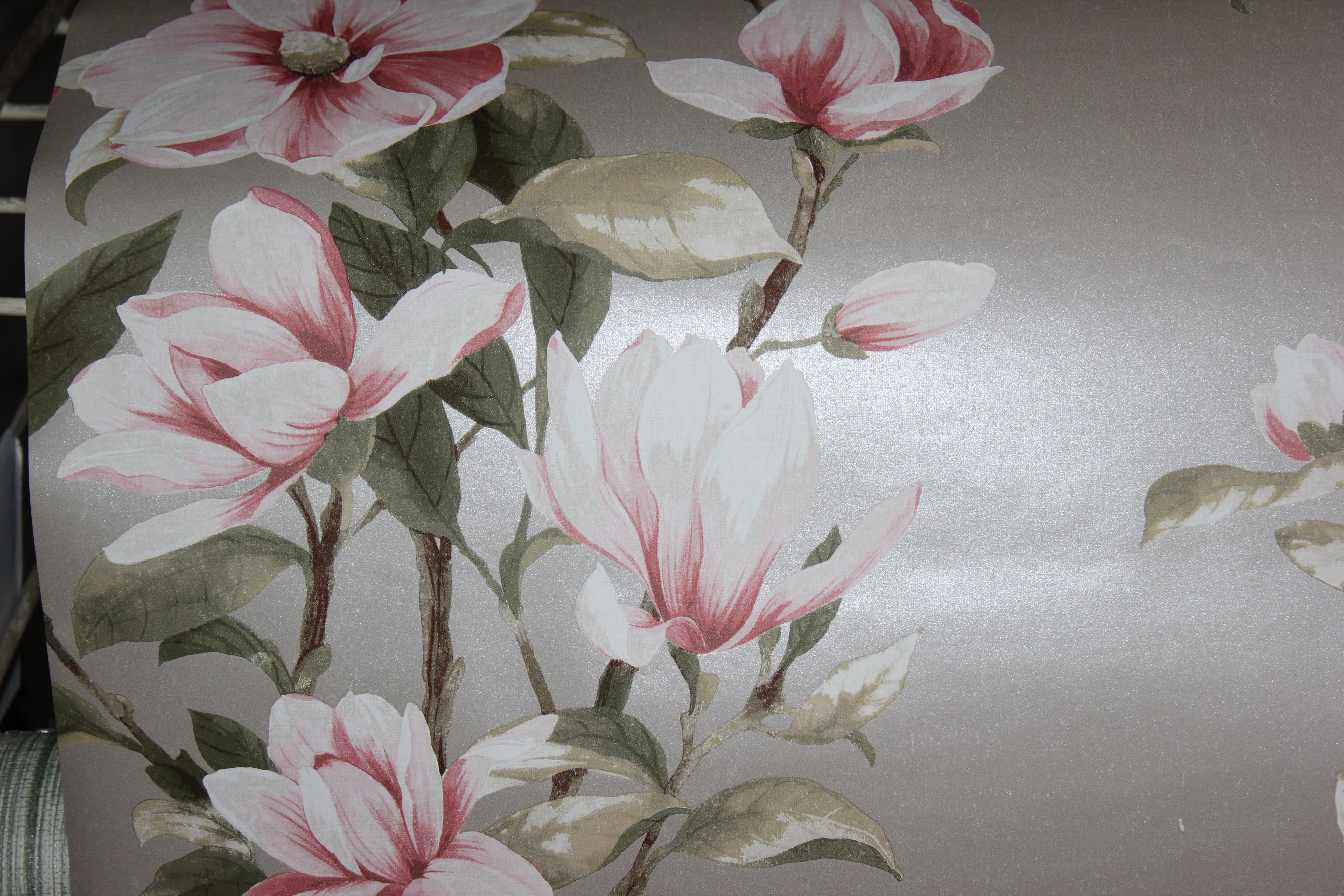 TR20901 Tobago Pink Floral Seabrook Wallpaper