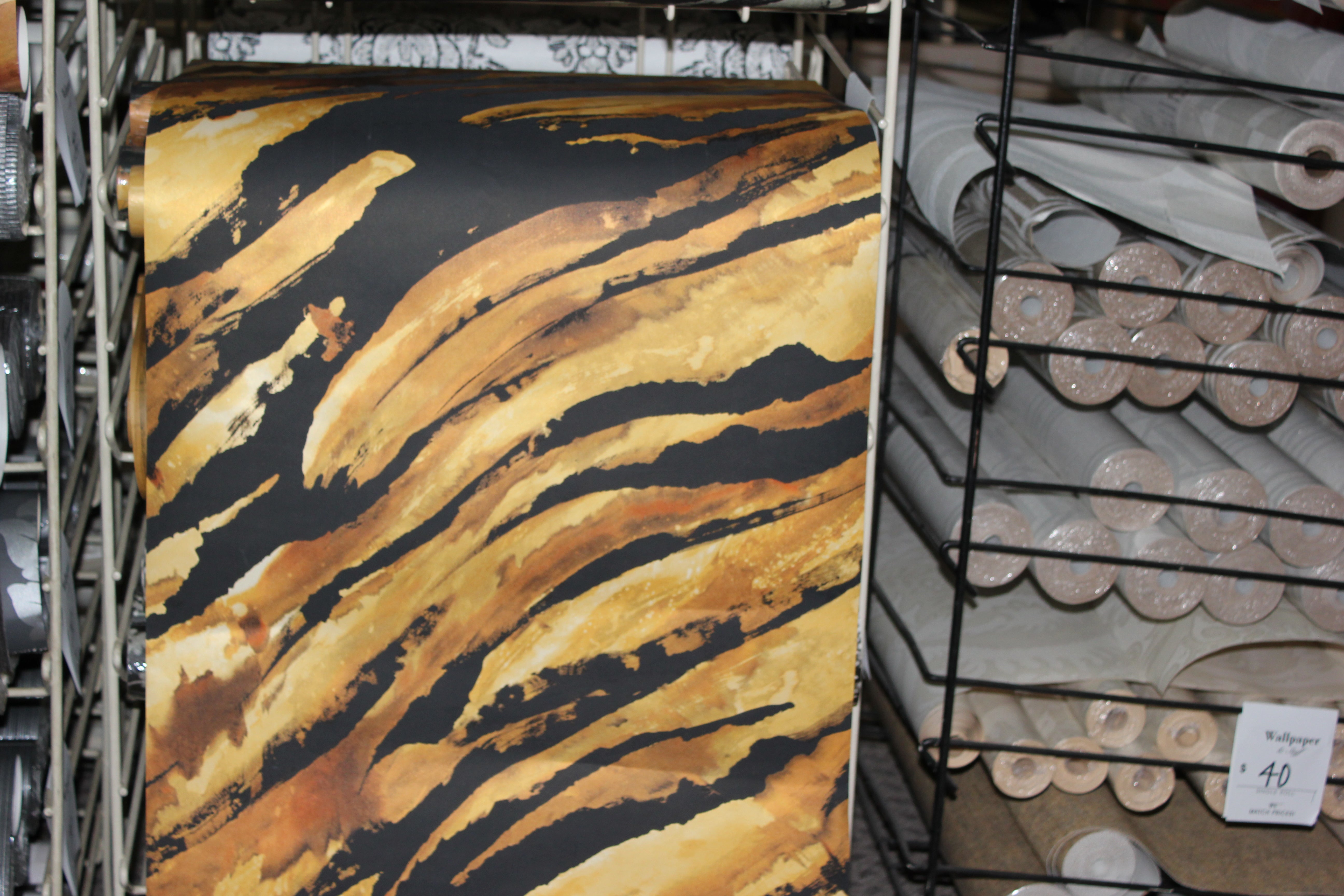 Modern Tiger Animal Print Seabrook Wallpaper LW41005