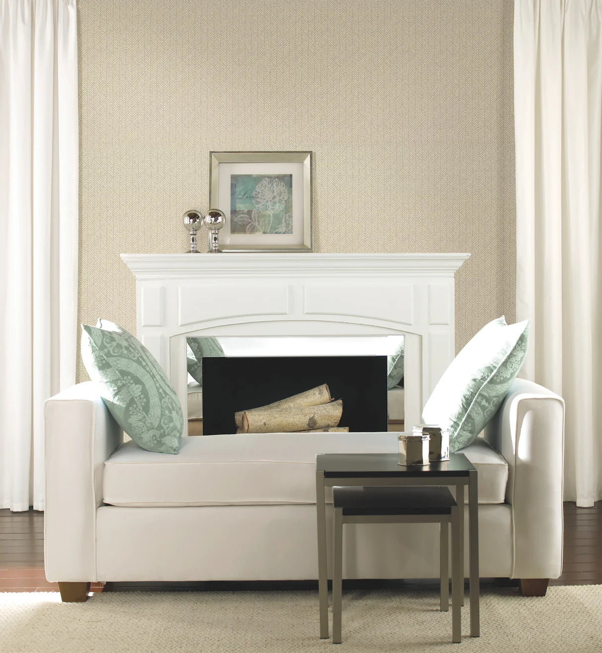 York Woven Texture Tan Wallpaper HC7582