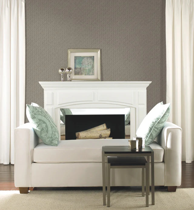 York Woven Texture Brown Wallpaper HC7583