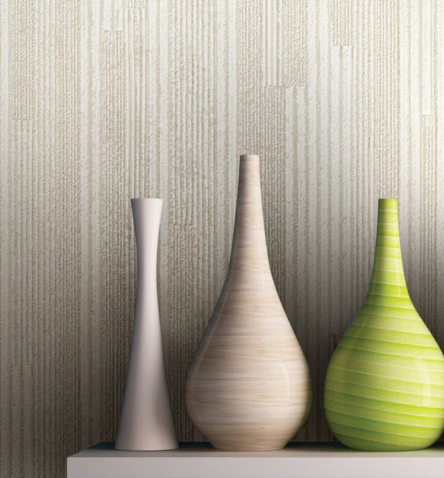 York Taupe Vertical Plumb Wallpaper NV5502