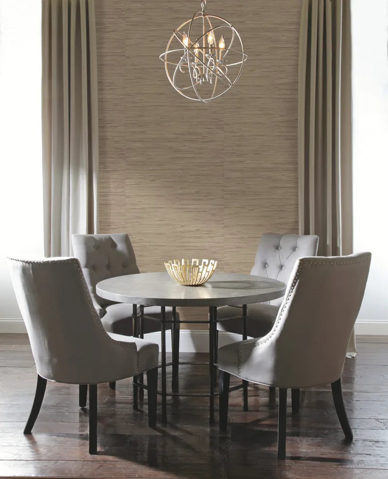 York Faux Lustrous Grasscloth Beige Wallpaper PA130406LW