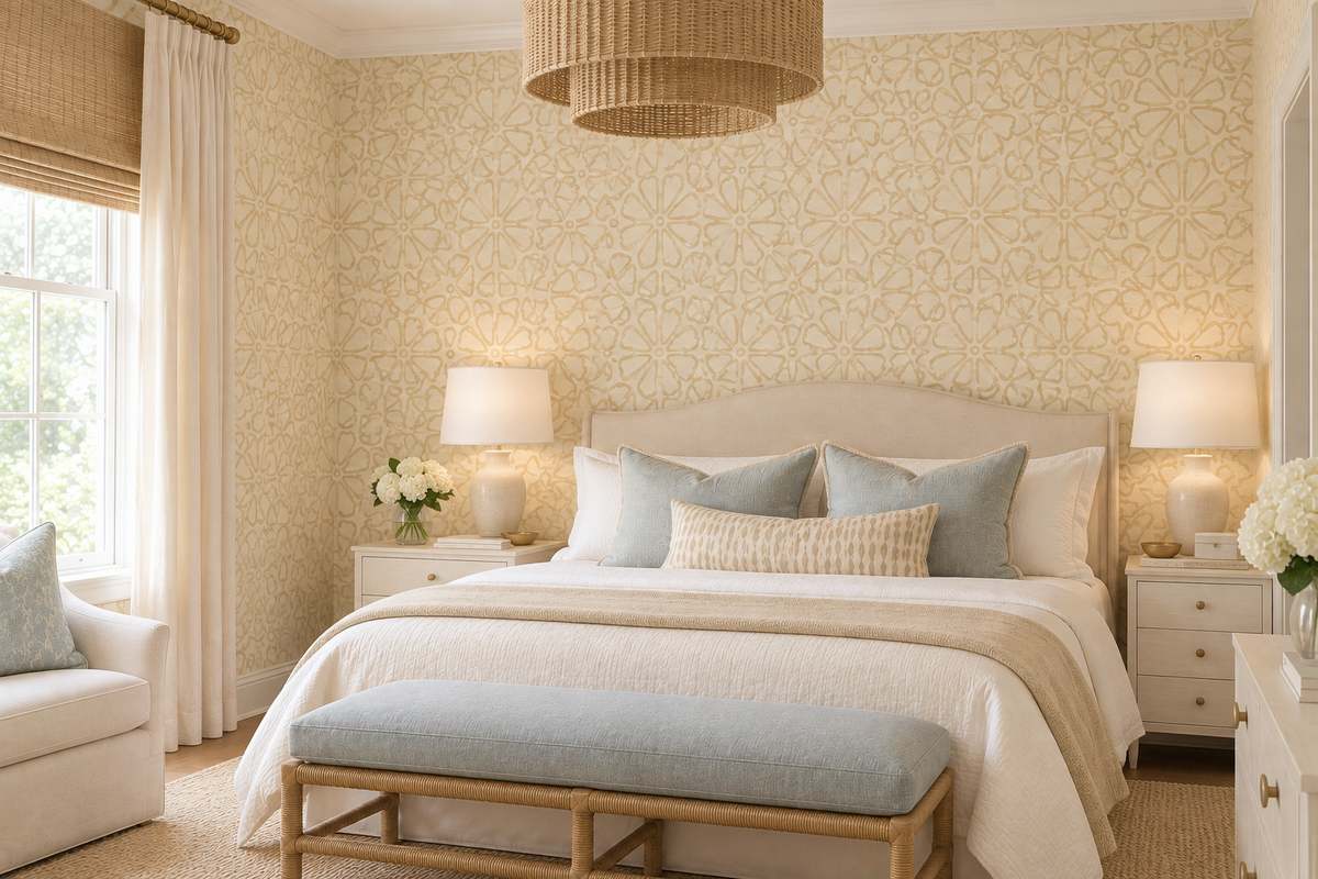 Thibaut Zagora Beige on Cream T41158