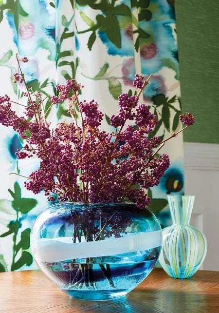 Thibaut Surfrider Emerald Green Grasscloth Wallpaper T13107