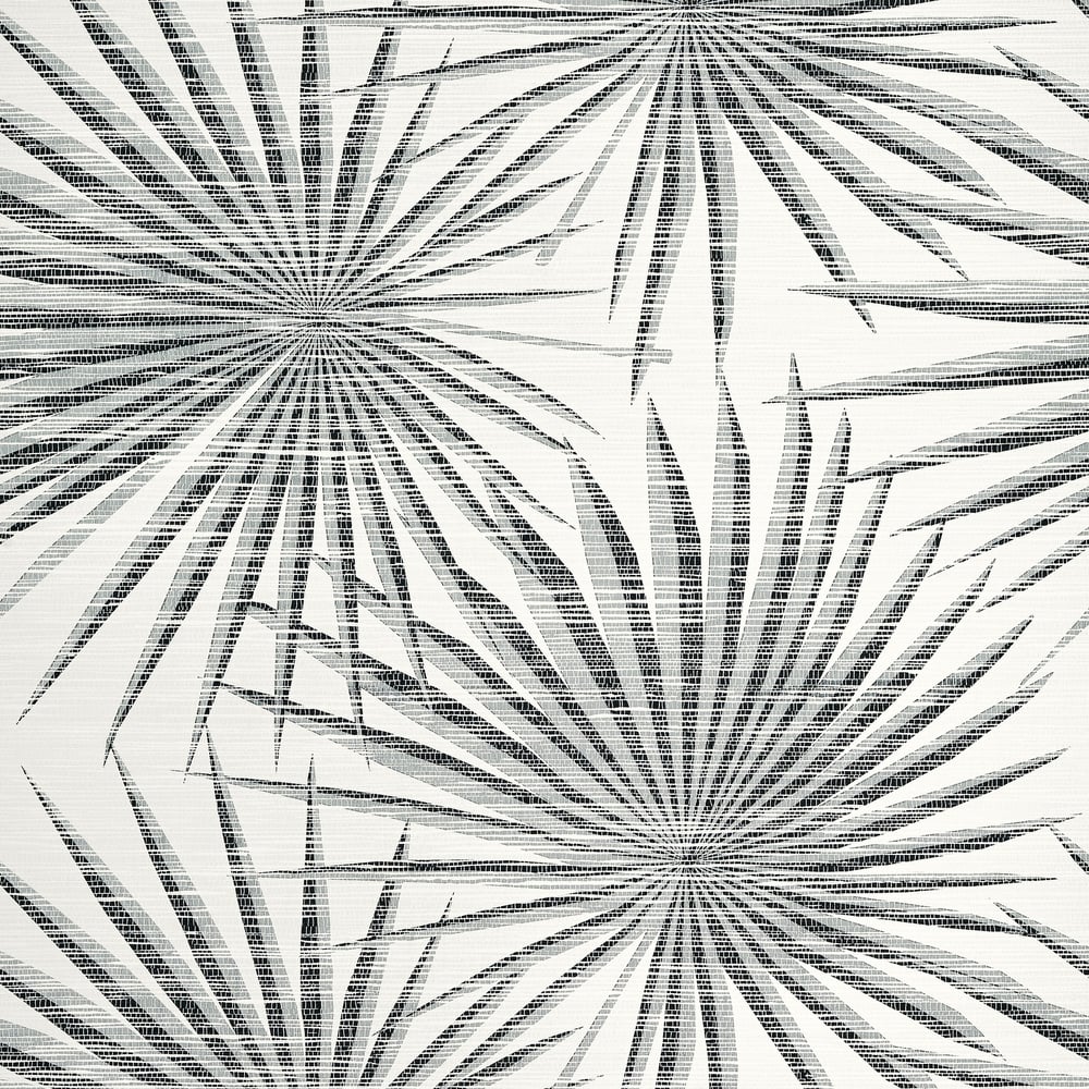 839T10145 Thibaut Palm Frond Black and White