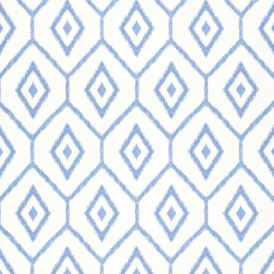 Thibaut Bari Ikat Blue Wallpaper T64138