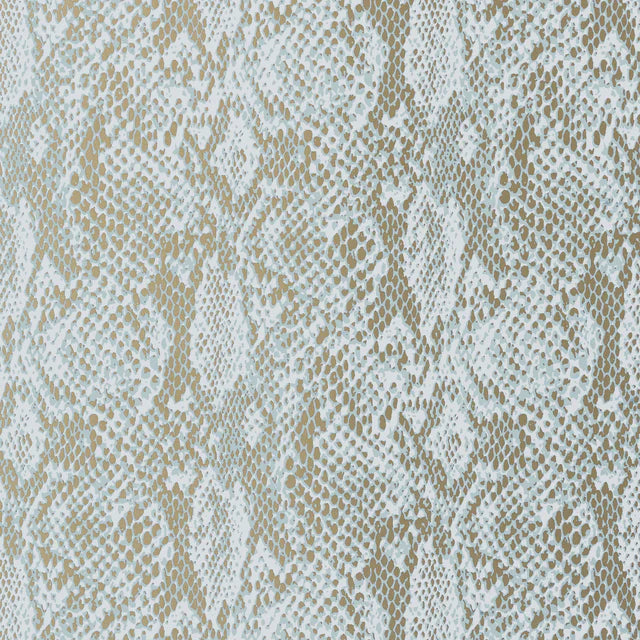 Thibaut Boa Aqua on Metallic Gold Wallpaper 839T75167    T75167