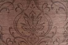 Candice Olson  Scrolling Damask Dark Chocolate Grasscloth CX1209