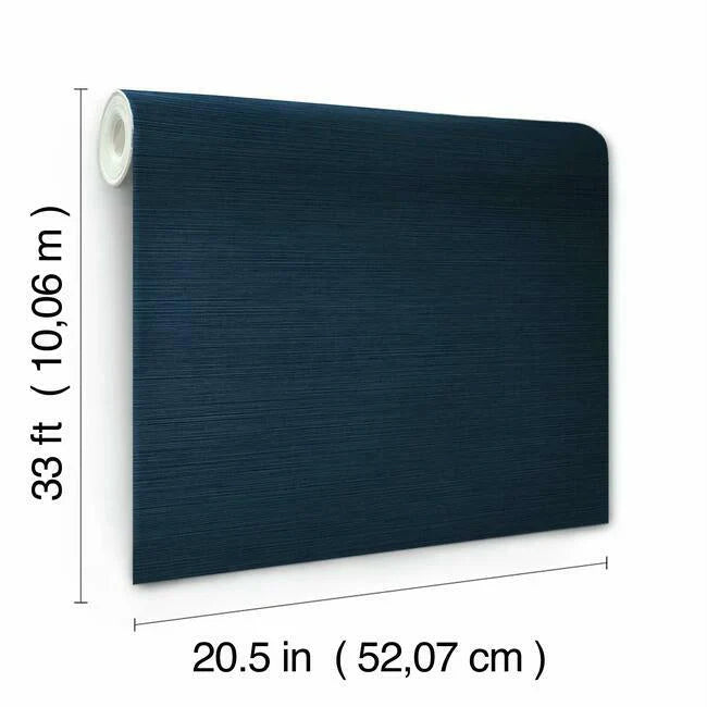 Shining Sisal Navy Wallpaper Faux Grasscloth Y6200907