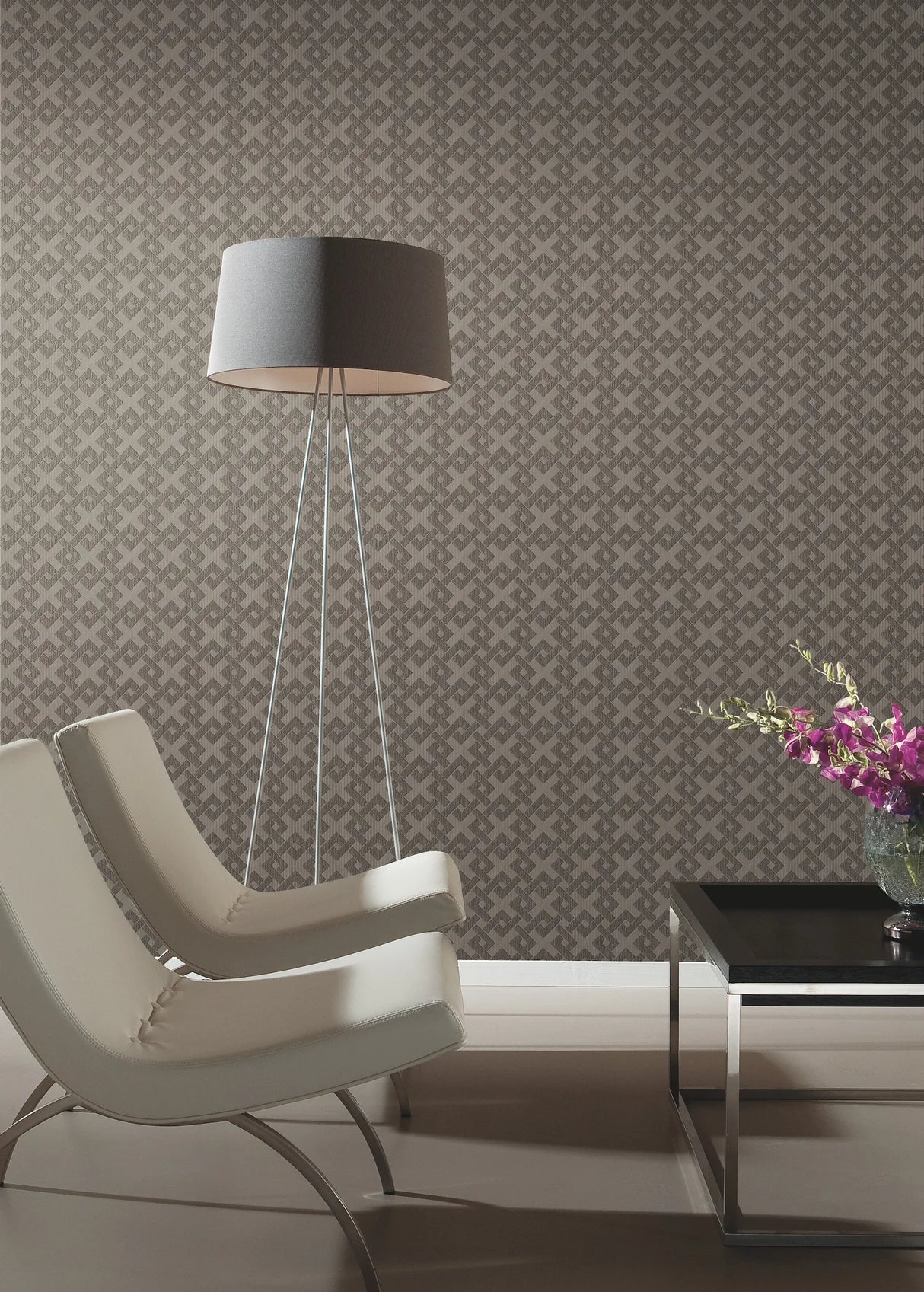 York Trellis A Go Black Wallpaper Y6220503
