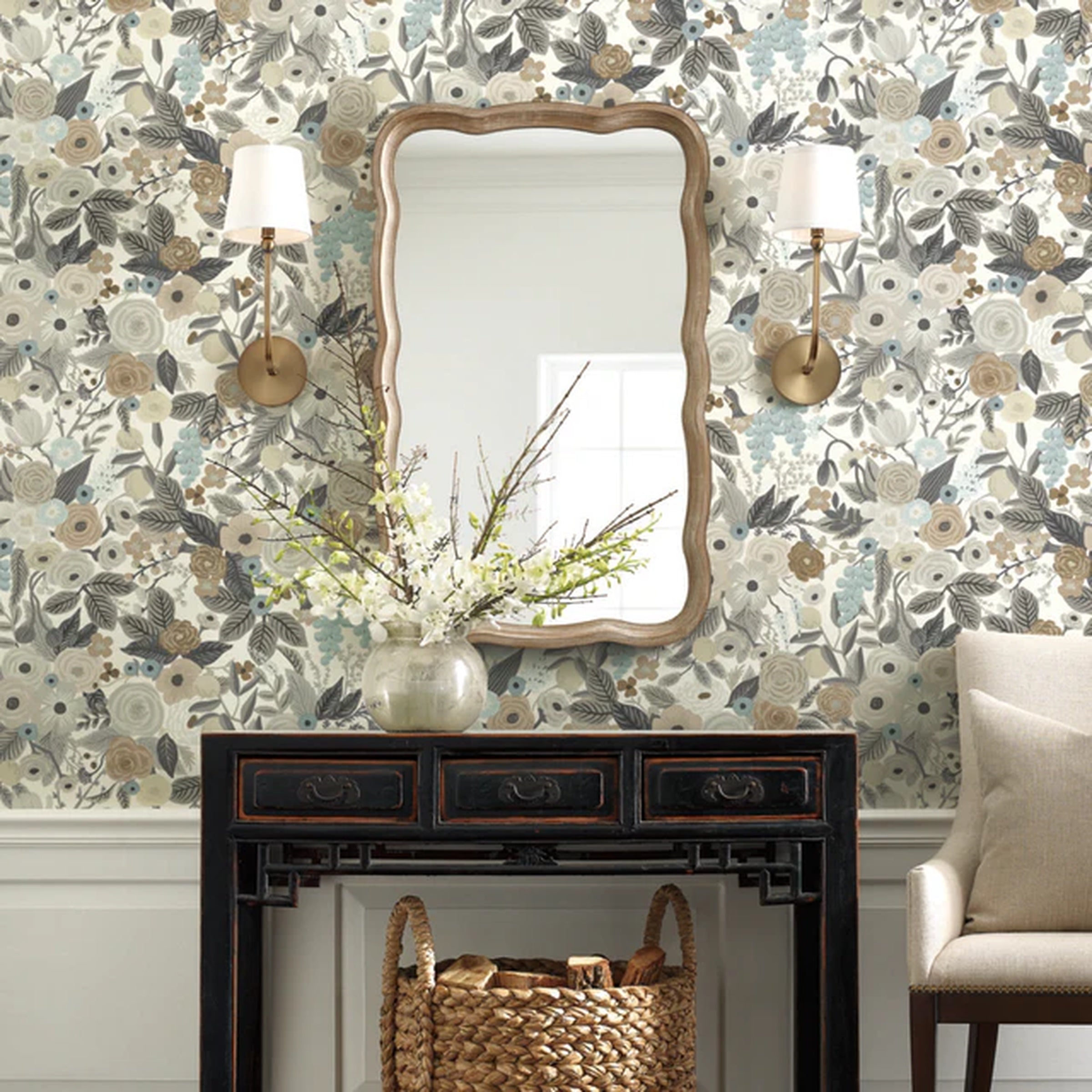 Rifle Paper Brown/Beige Garden Party Wallpaper RI5121