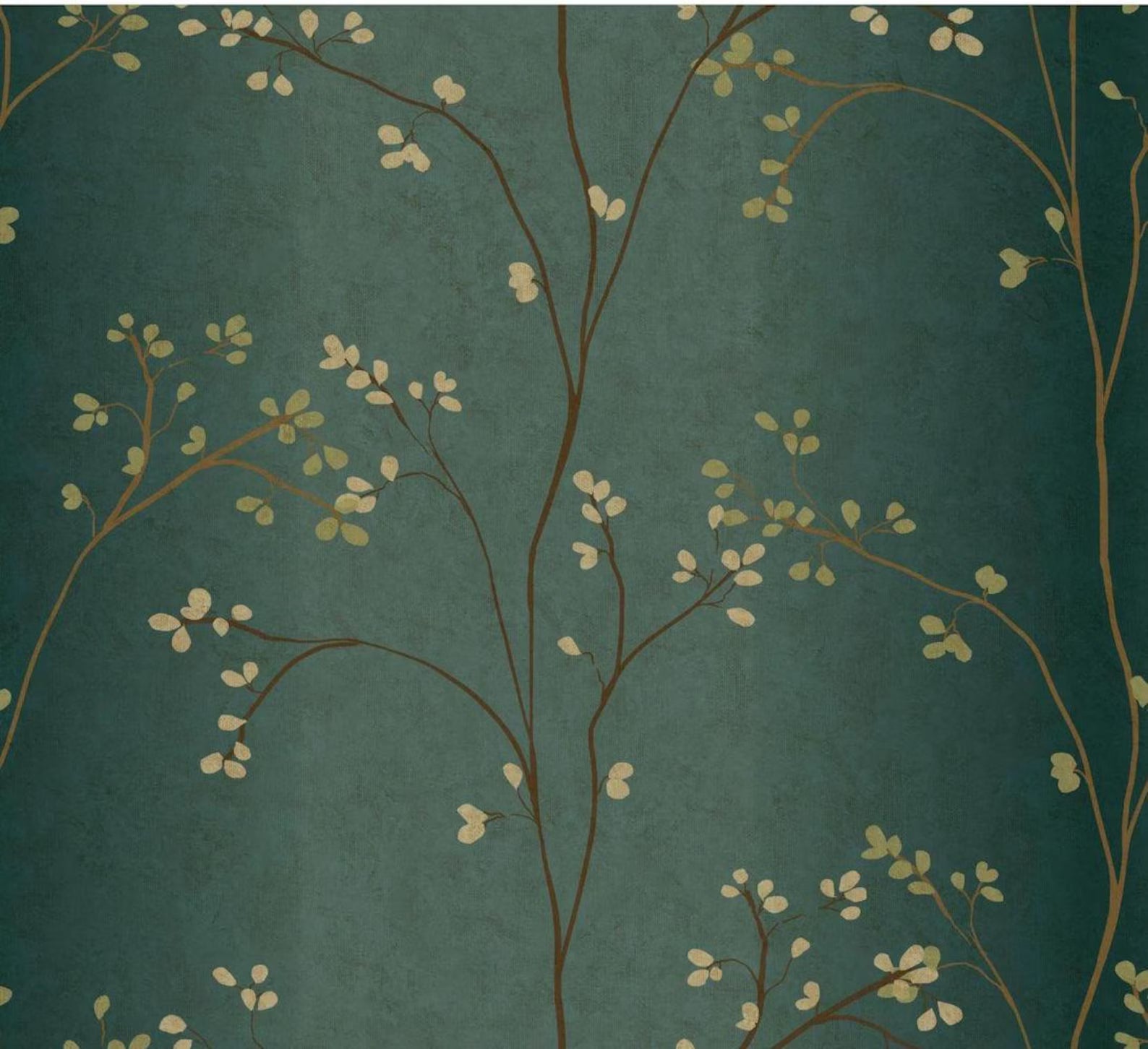 Vertical Leaf and Vine Ombre Stripe Wallpaper York -BR6224
