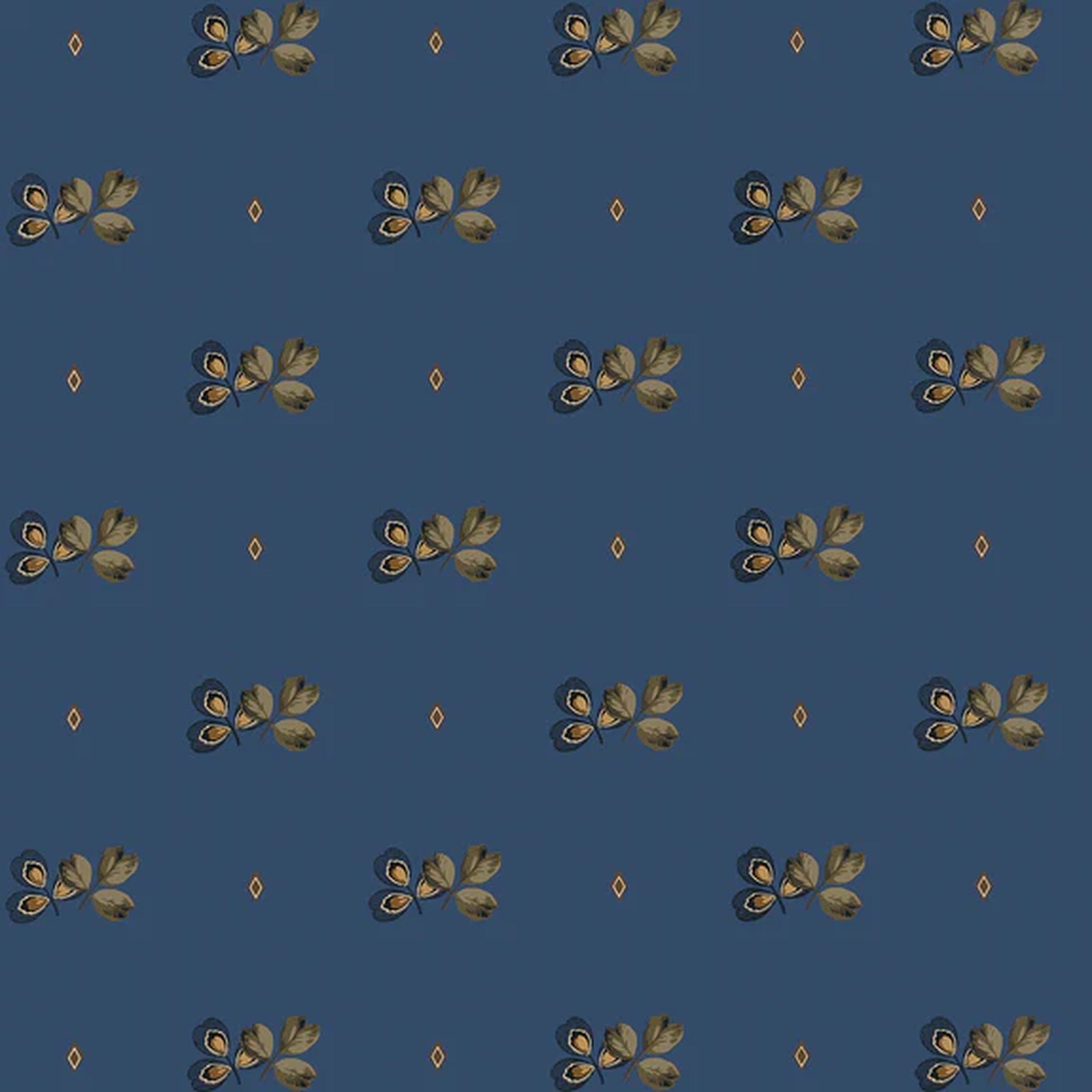 Thibaut Bartram Navy Wallpaper T6051