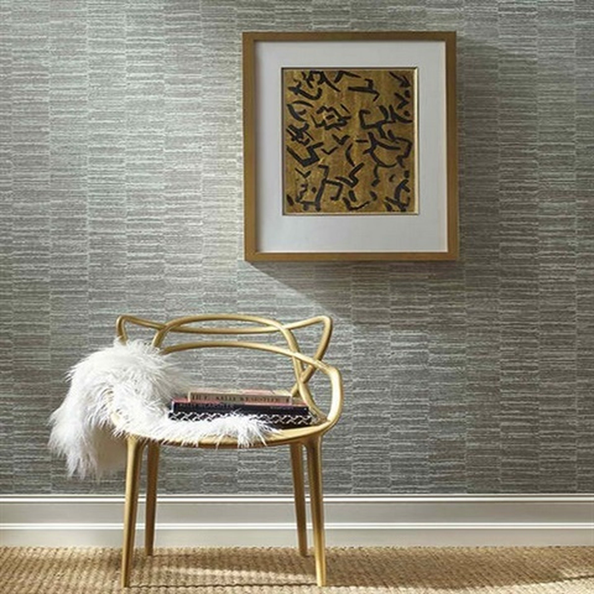 Blue Metallic Bioko Texture Cork LT3654