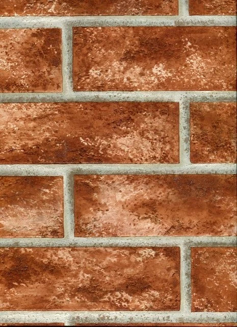 Brewster Pre-Pasted Red Brick Wallpaper 96504