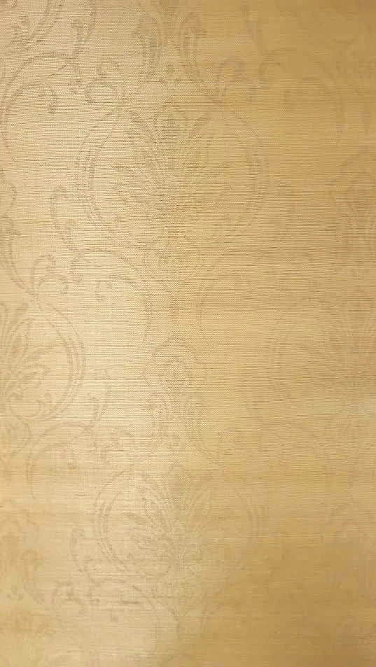 Candice Olson  Scrolling Damask Honey Wheat Grasscloth CX1211