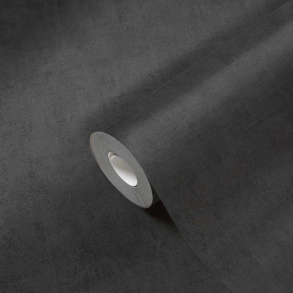 Advantage Carrero Black Plaster Texture Wallpaper 4044-38025-1/38025-1