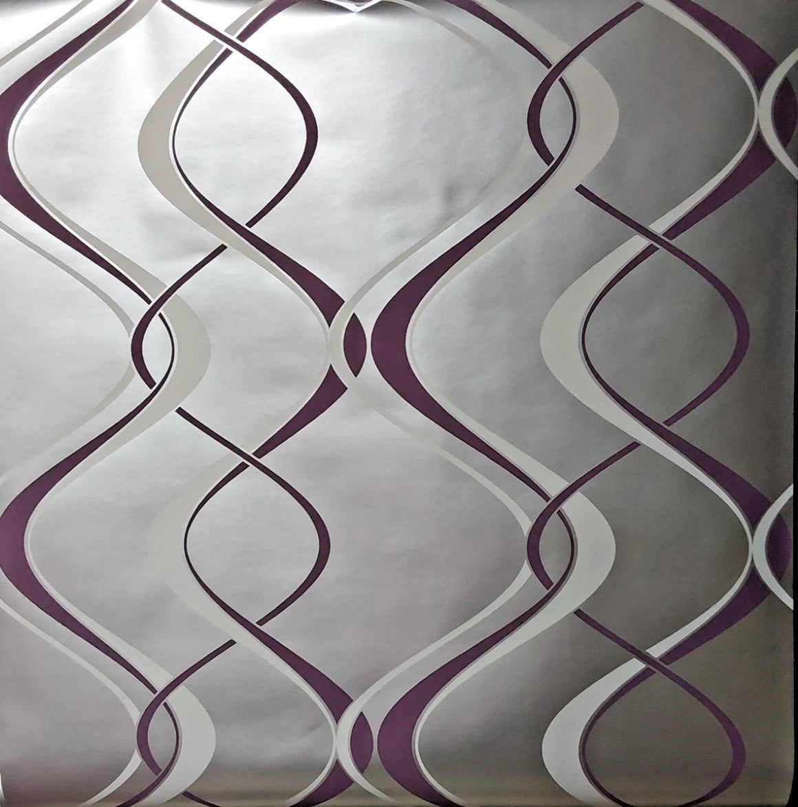 VL156294 Purple & Silver Seabrook Geometric Swirl CLOSE OUT
