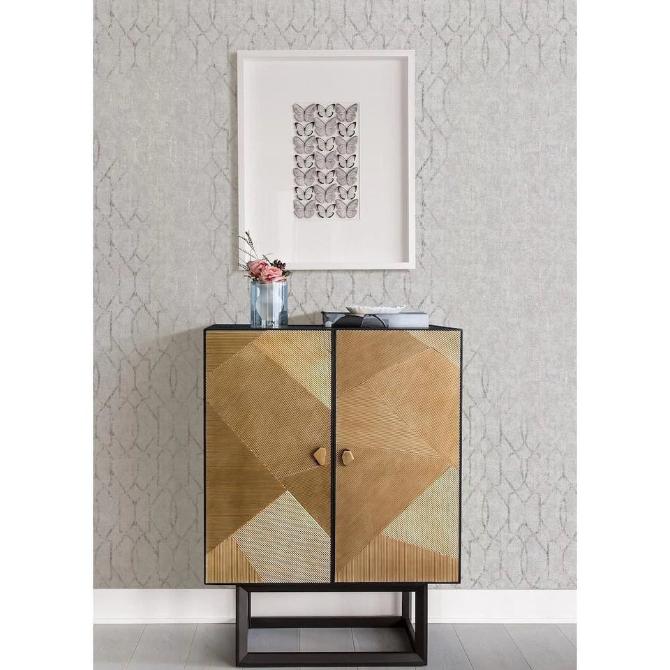 Brewster Platinum Geometric Trellis Silver AW86452/ 2976-86452