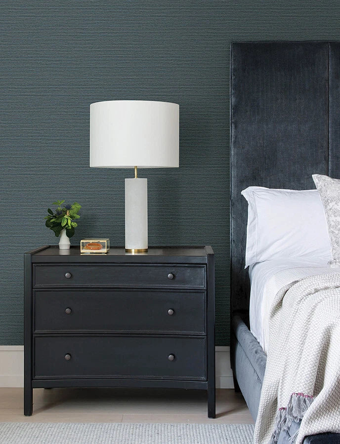 Hazen Dark Blue Shimmer Stripe Wallpaper JCI9033 Brewster