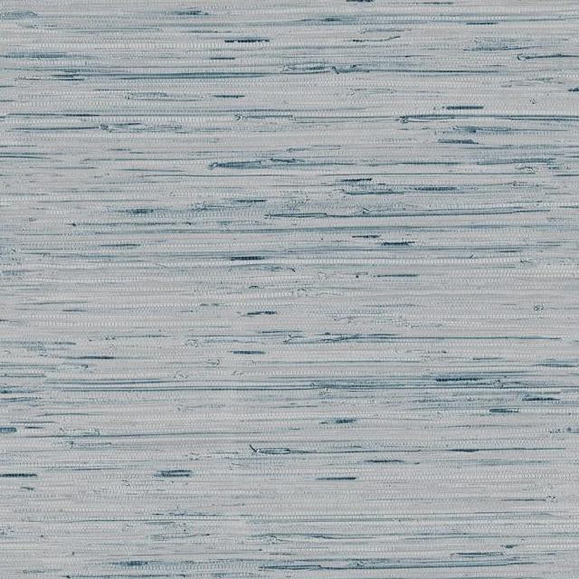 Lustrous Faux Grasscloth Wallpaper- Light Blue Y6201603