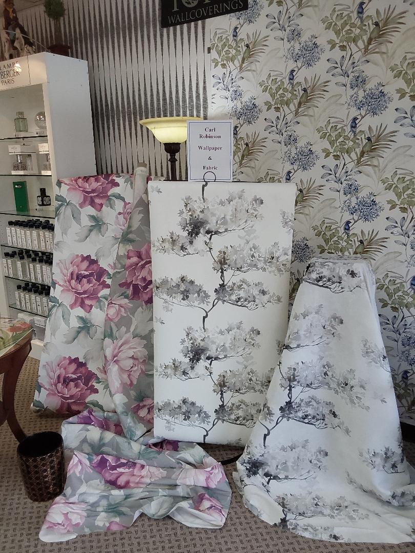 Carl Robinson Ida - Ivory & Magenta Wallpaper CB90019