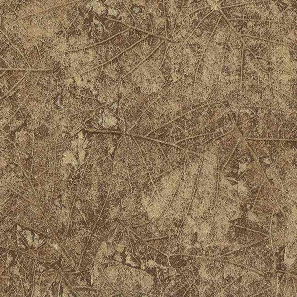 York Tossed Leaves Brown Wallpaper CL1809