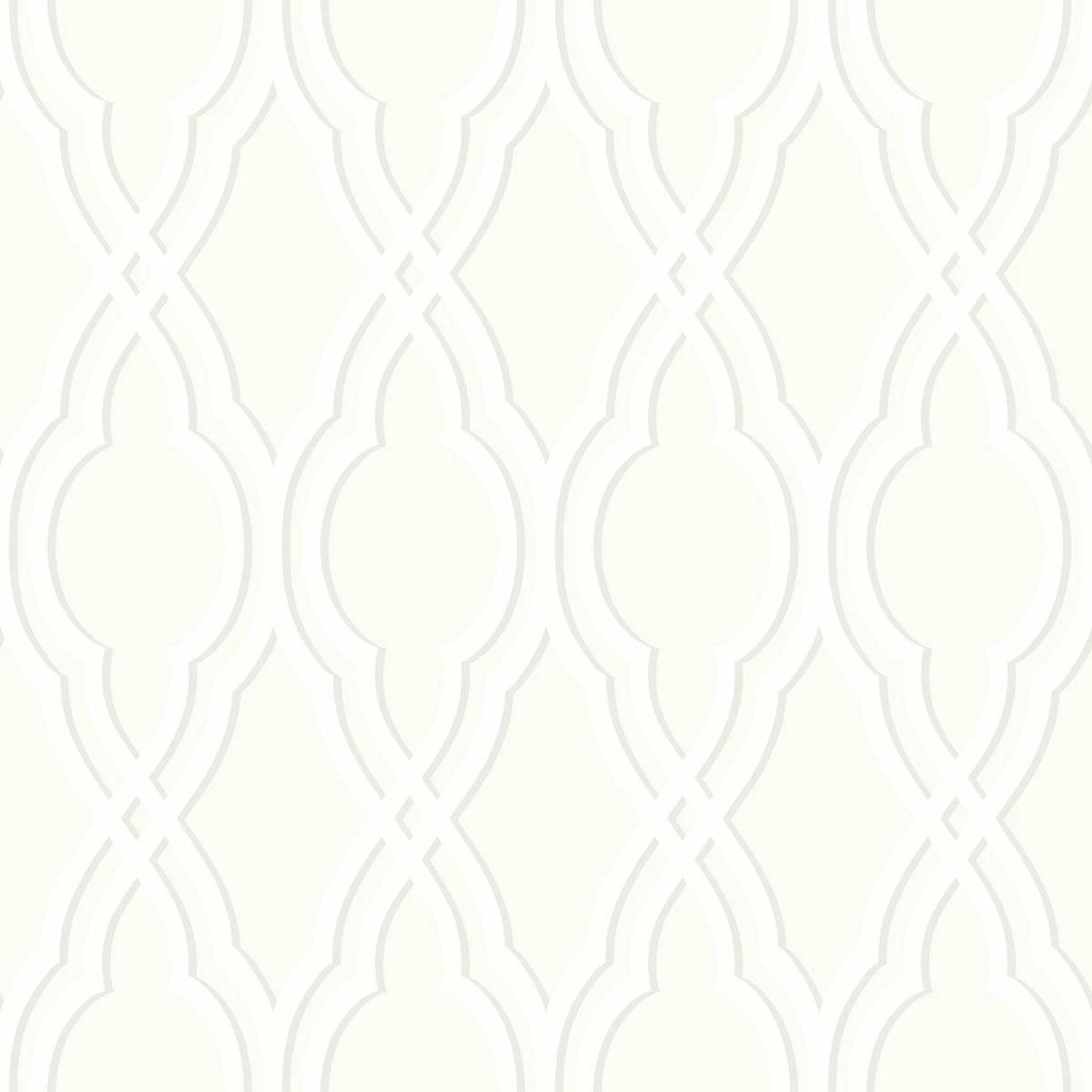 Wallquest White Trellis Wallpaper BL40308