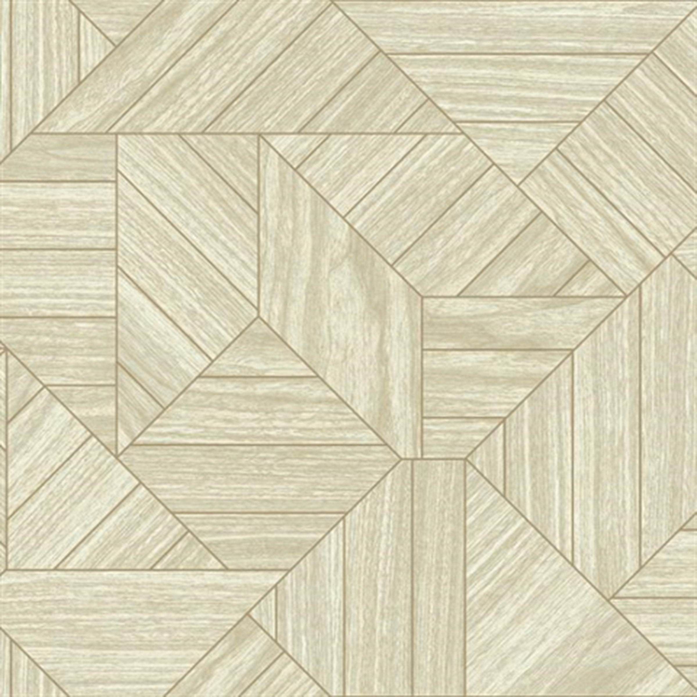 York Wood Geometric Wallpaper HO3374