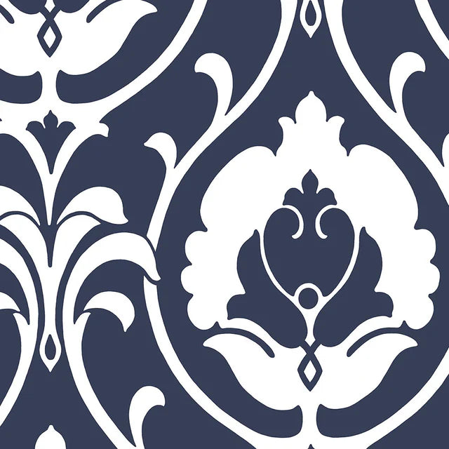 Norwall Navy Damask SH34512